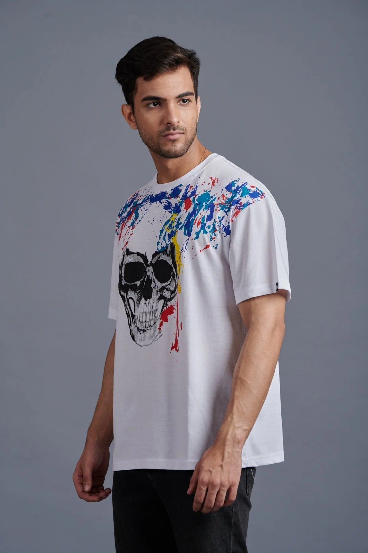 white t shirt printed